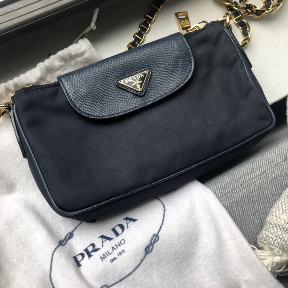 Prada Tessuto Saffiano cross body